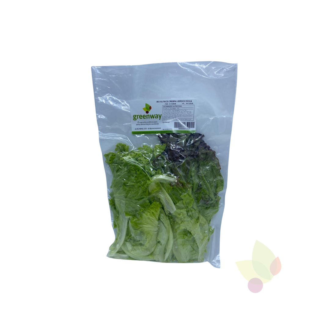 Mix de Alface Crespa e Roxa 150g