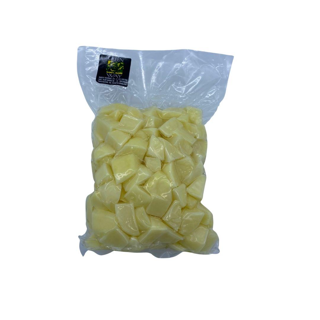 Batata Branca Descascada/Higienizada Cubos 500g