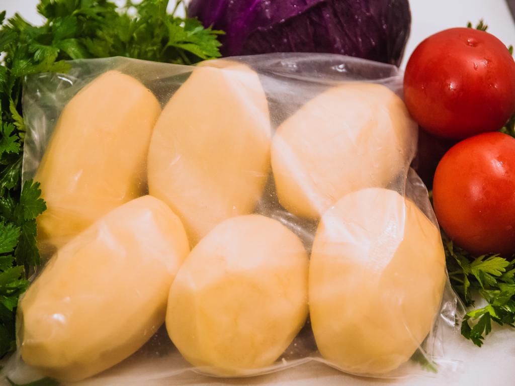 Batata Branca Descascada/Higienizada 1kg