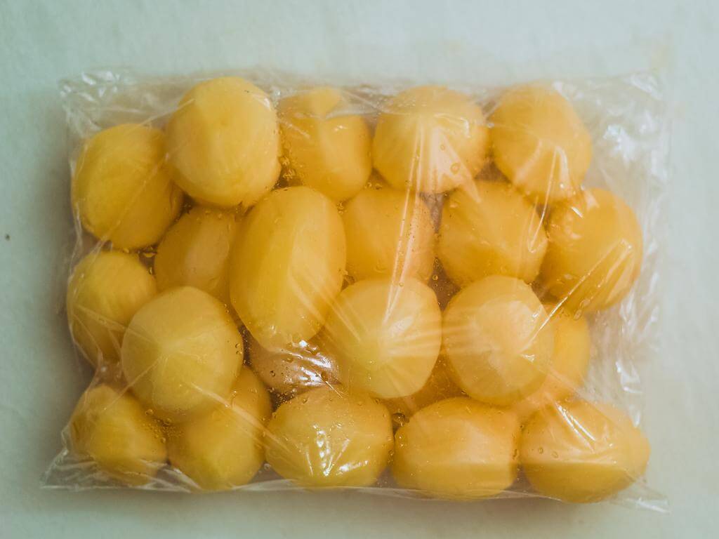 Batata Bolinha Descascada 500g